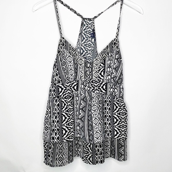 American Eagle Tribal Print Layered Top (L) - Picture 8 of 11